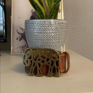 Lucky Brand Leather Belt, Never Worn